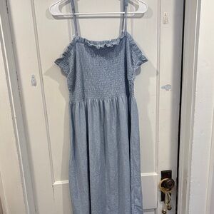 H&M Light Blue Casual Dress